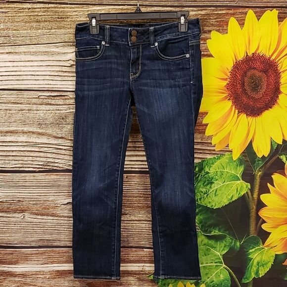 American Eagle cropped stretch jeans Pre-owned - Picture 1 of 5